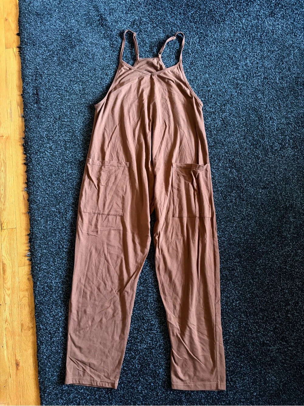 Women's Rust Brown Wide-Leg Jumpsuit
